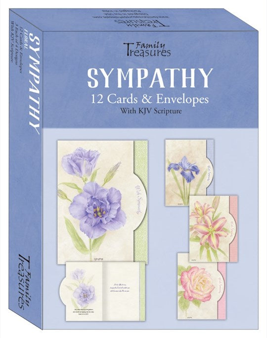 Boxed Card-Sympathy-Floral (Box Of 12)