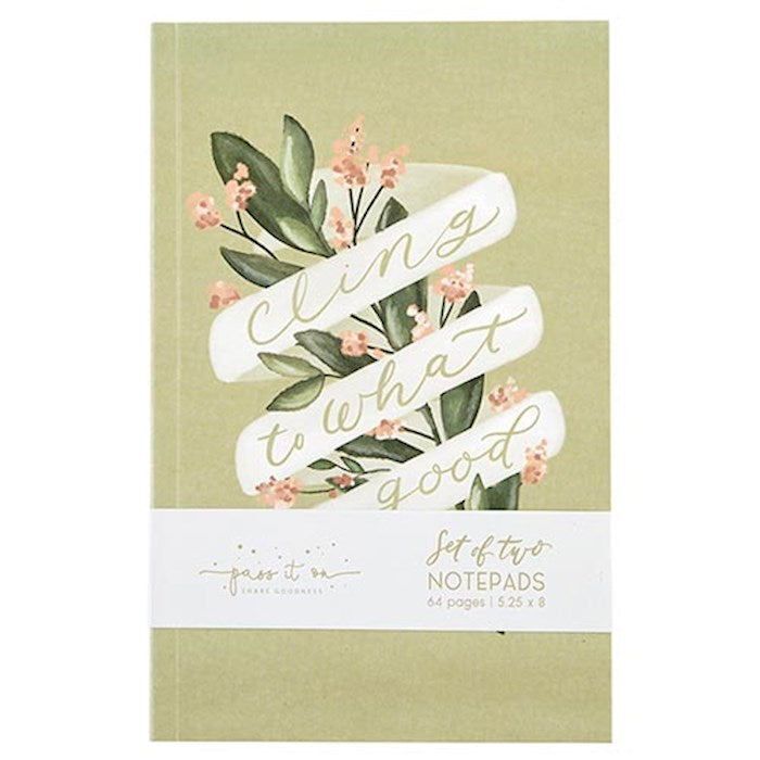 Notebook Set-Cling To What Is Good/Faith Over Fear (Set Of 2)