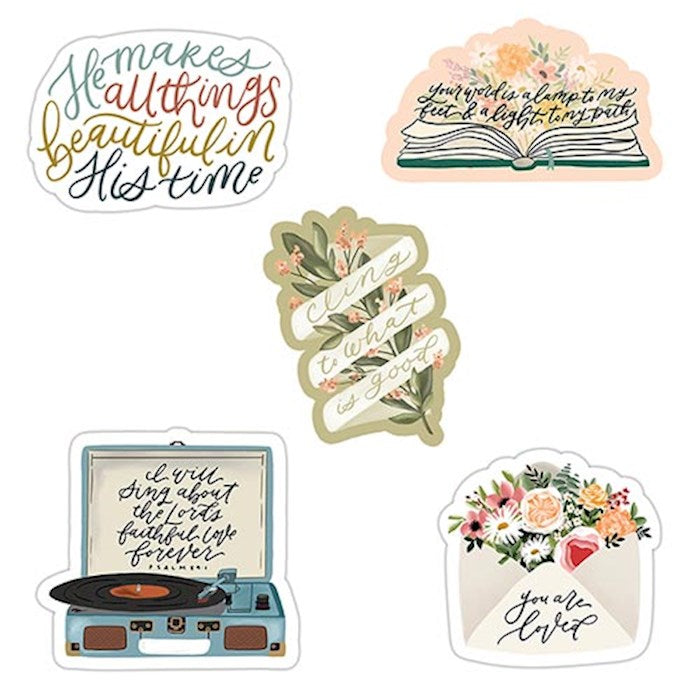 Vinyl Sticker Pack (Approx 3" x 3" Each) (Set Of 5 Assorted Stickers)