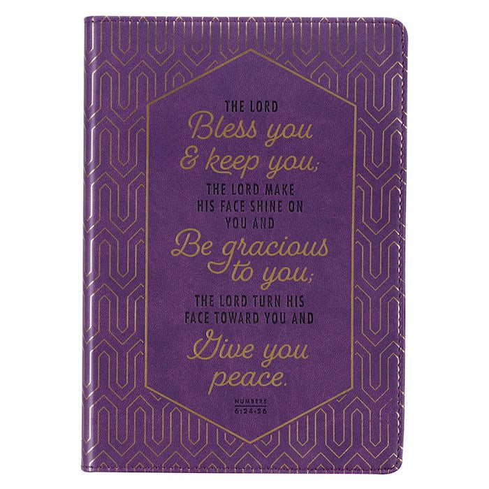 Journal-Classic LuxLeather-Bless You &amp; Keep You Num. 6:24-26