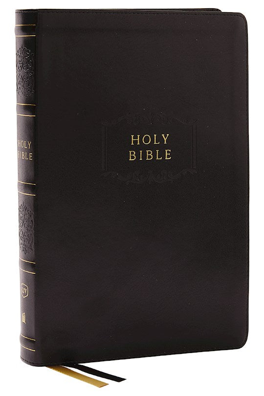 KJV Center-Column Reference Bible (Comfort Print)-Black Leathersoft