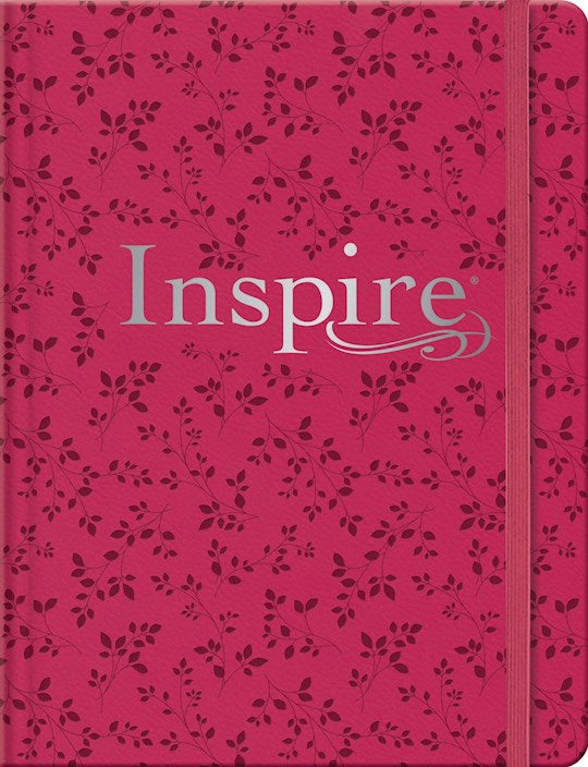 NLT Inspire Bible Filament Enabled Edition-Pink Peony Hardcover LeatherLike