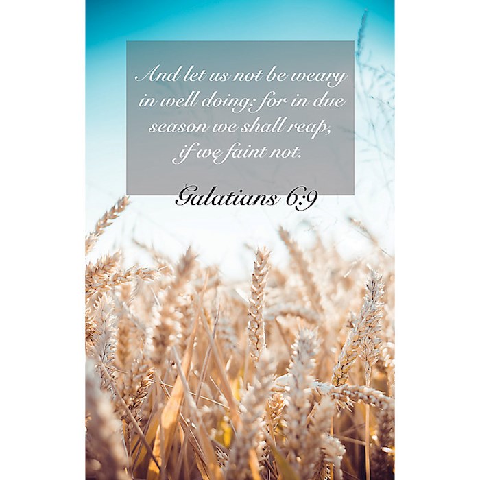 Bulletin-And Let Us Not Be Weary/For In Due Season (Pack Of 100)