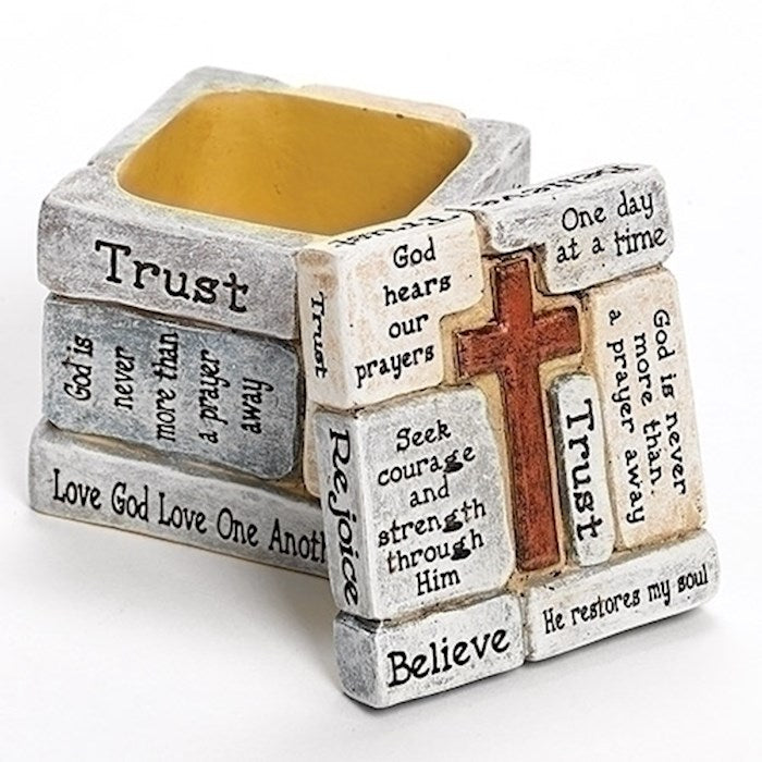 Trinket Box-Crossword (2.25" H)