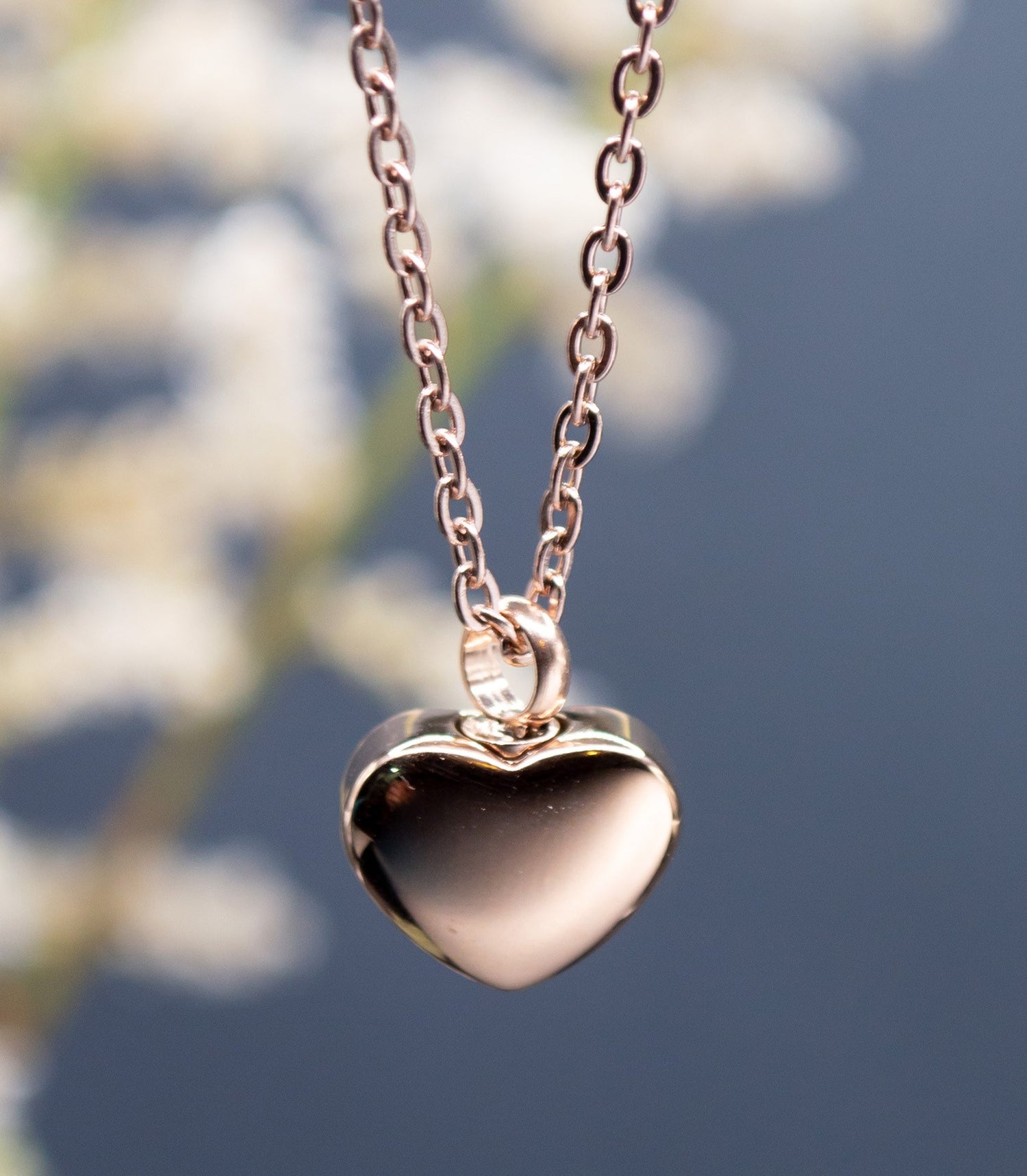 Necklace-Eden Merry-Small Rose Gold Urn (20&quot;)