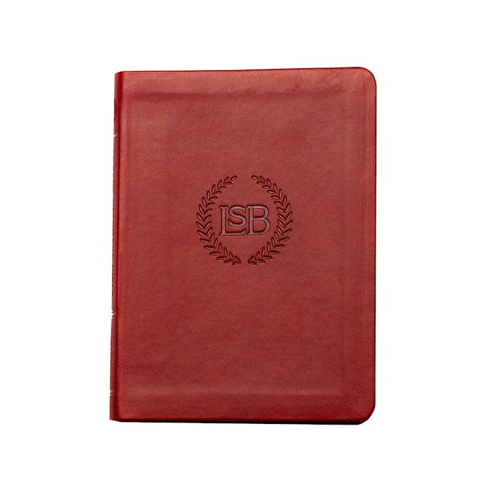 LSB Legacy Standard Bible New Testament With Psalms And Proverbs Logo Edition-Burgundy Faux Leather