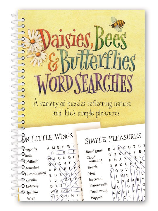 Daisies Bees &amp; Butterflies Word Searches
