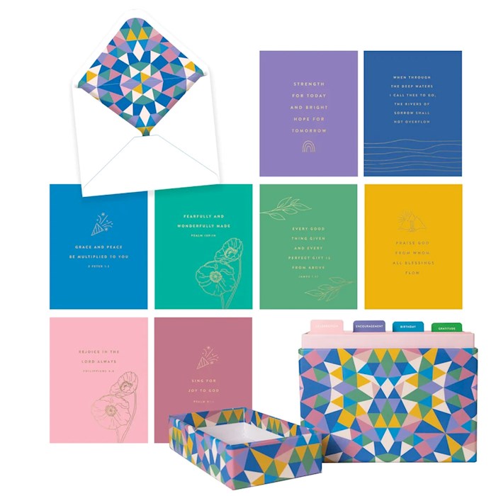 Kaleidoscope of Blessings Greeting Card Set - 20