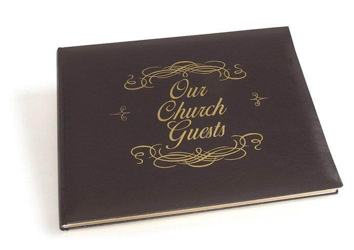 Guest Book-Our Church Guests-Large-Black