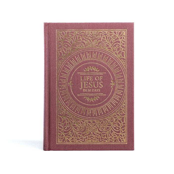 CSB The Life of Jesus In 30 Days-Burgundy Cloth Over Board