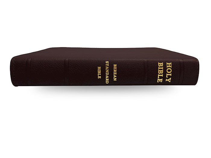 Holy Bible Berean Standard Bible - Bonded Leather - Burgundy Calf Grain
