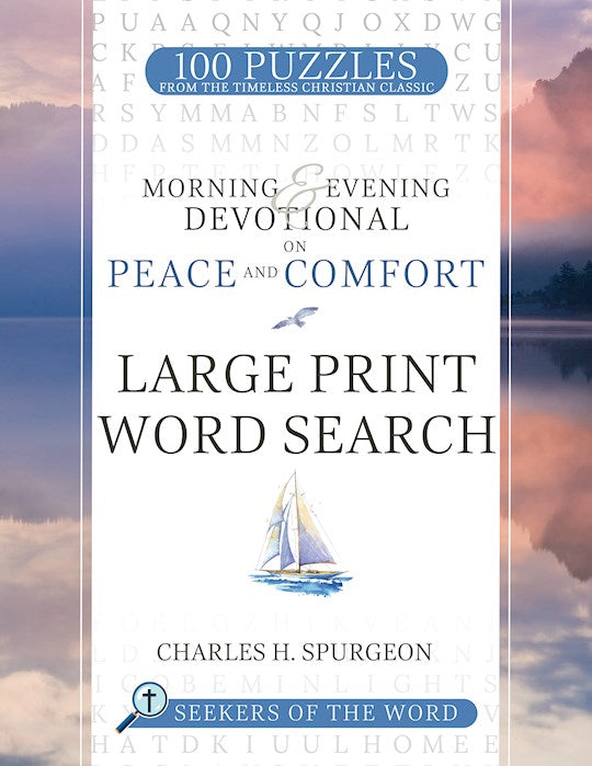 Morning &amp; Evening Devotional On Peace And Comfort Large Print Word Search