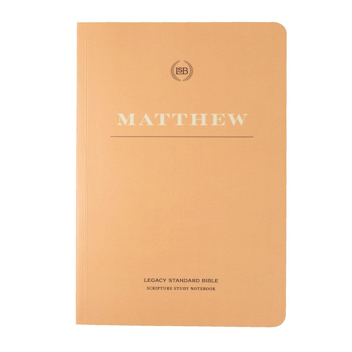 LSB Legacy Standard Bible Scripture Study Notebook: Matthew-Softcover