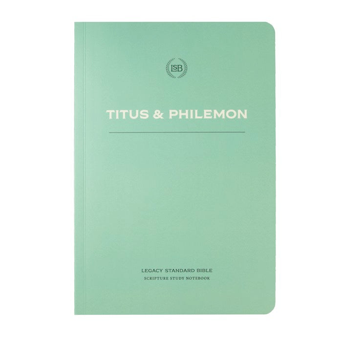 LSB Legacy Standard Bible Scripture Study Notebook: Titus &amp; Philemon-Softcover
