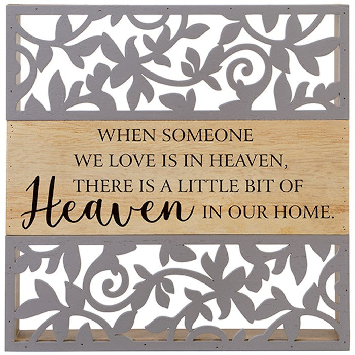 Shelf Sitter-Cutout-Heaven In Our Home (8.5 x 8.5 x 1.5)