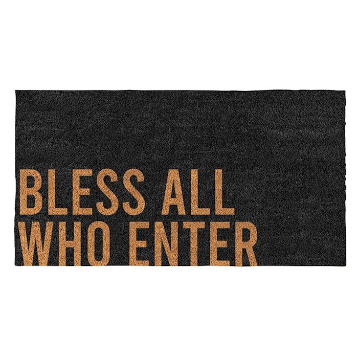Coir Doormat-Bless All Who Enter (30" x 16")