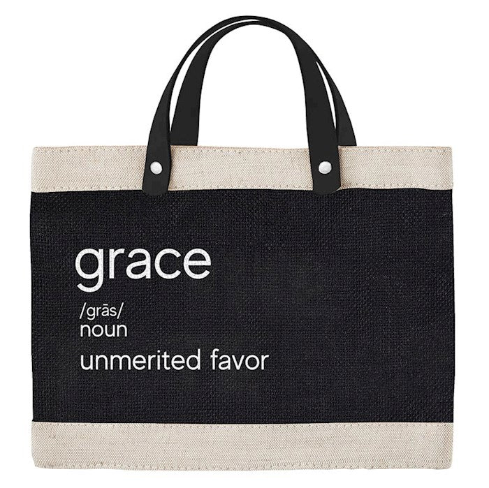 Mini Market Tote-Grace (12.5" x 9.5"x  5.5")