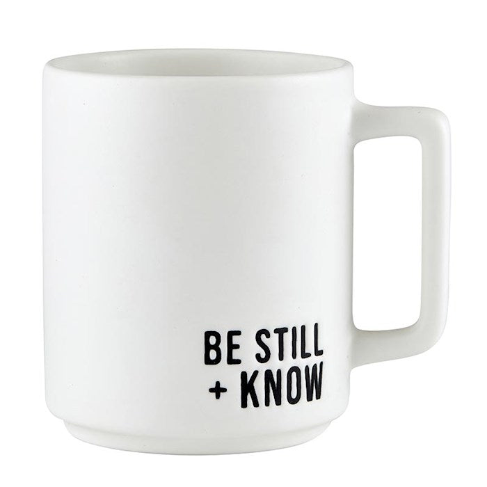Matte Cafe Mug-Be Still &amp; Know (15 Oz)