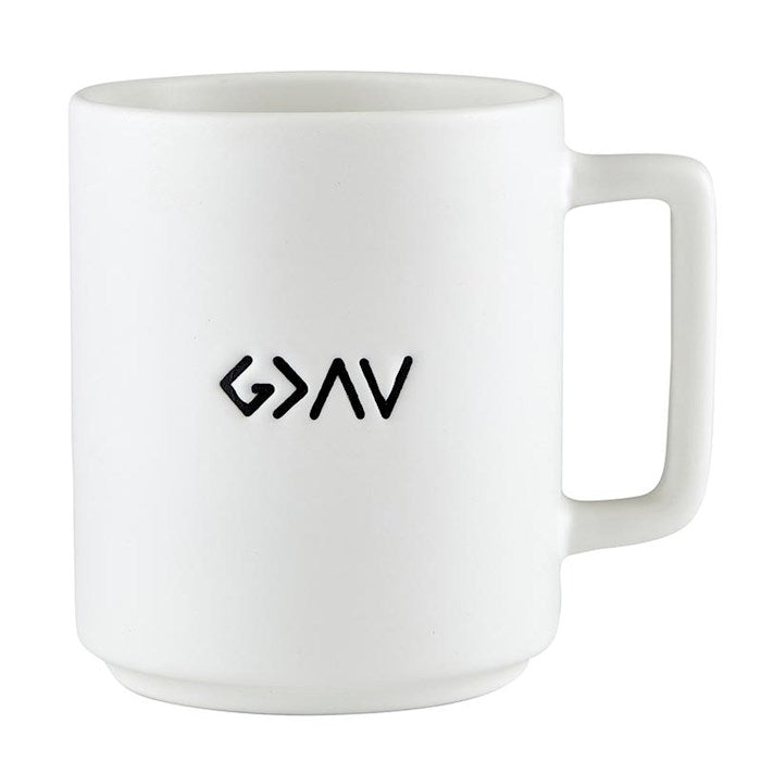Matte Cafe Mug-God Is Greater (15 Oz)