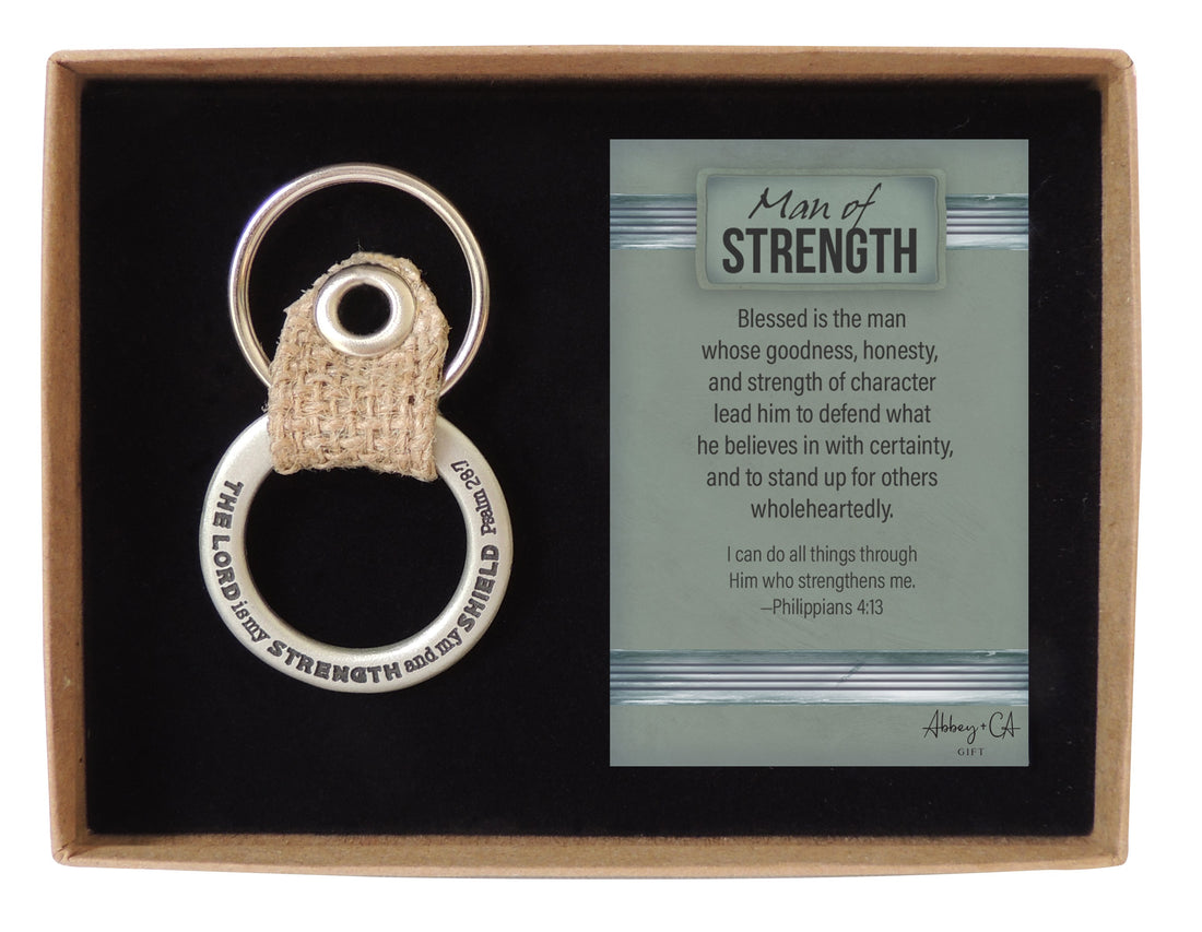 Keyring-Man Of Strength/Boxed