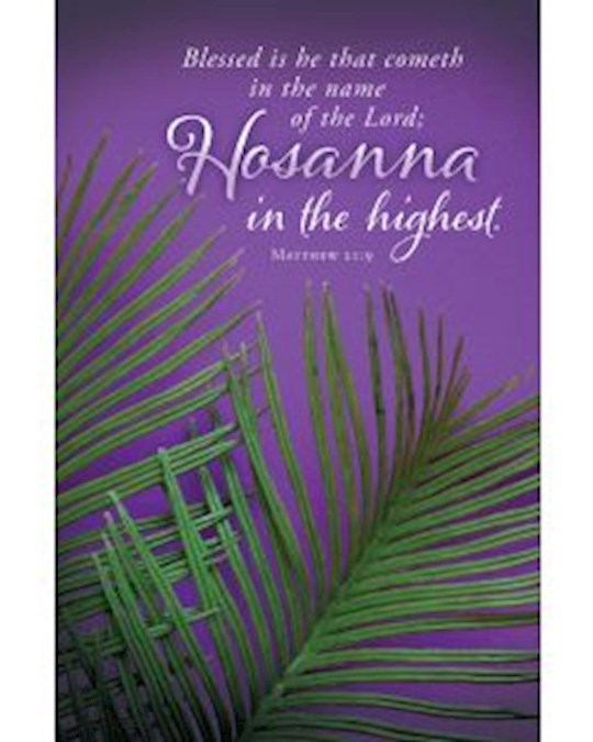 Bulletin-Hosanna In The Highest (Pack Of 100)
