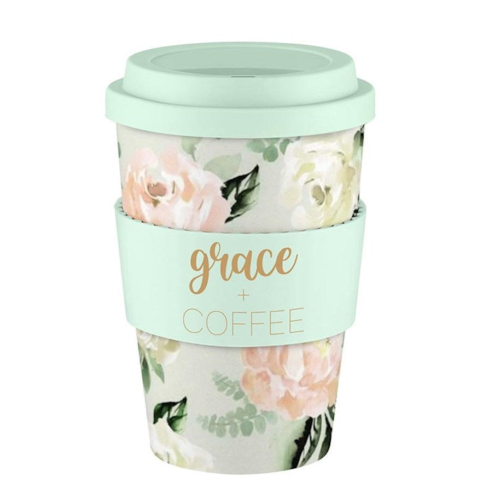 Travel Cup-Grace And Coffee-Bamboo (13 Oz)