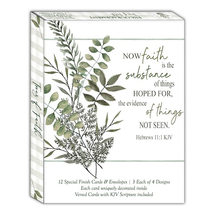Boxed Card-Encouragement: Trees Of Faith (Shared Blessings) (Box Of 12)