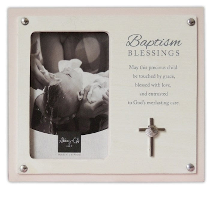 Frame-Baptism Blessings-Pink (Holds 4 x 6 Photo)