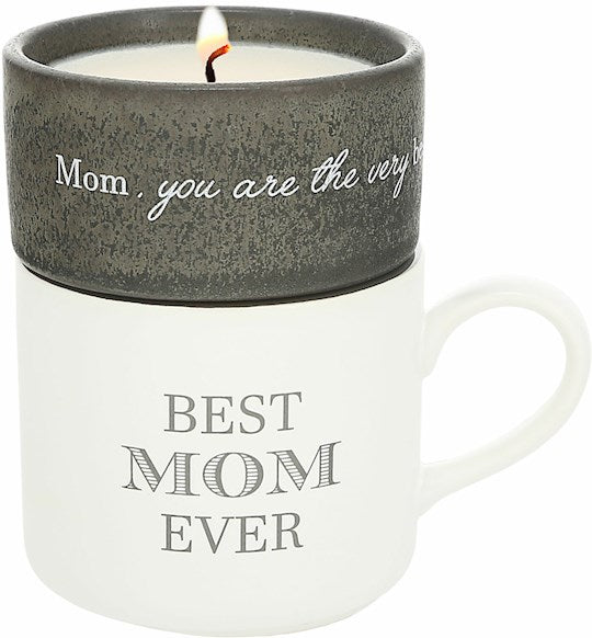 Gift Set-Stacking Mug and Candle-Best Mom Ever