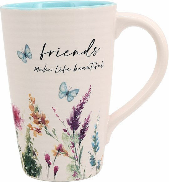 Mug-Friends Make Life Beautiful-17 oz