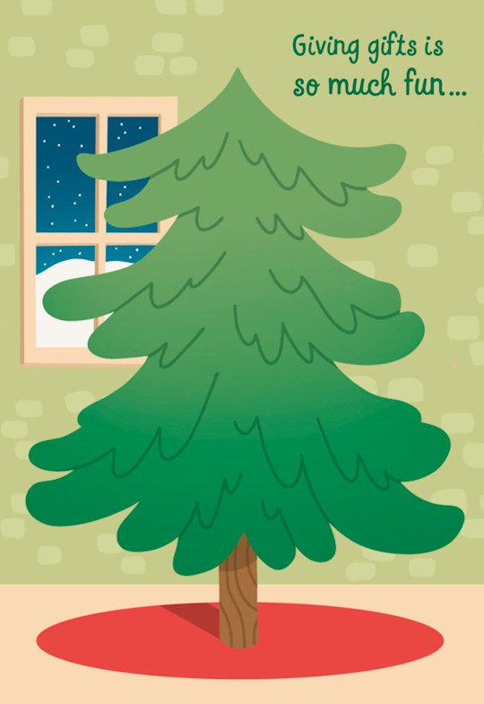 Boxed Card-Christmas-Christmas Tree Sticker Card (Box Of 8)