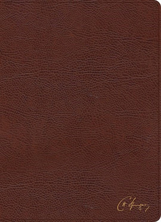 KJV Spurgeon Study Bible-Brown Bonded Leather