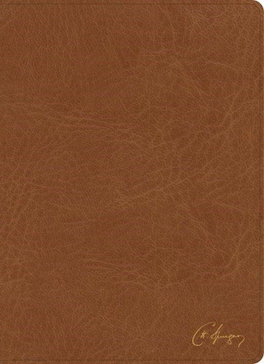 KJV Spurgeon Study Bible-Tan LeatherTouch