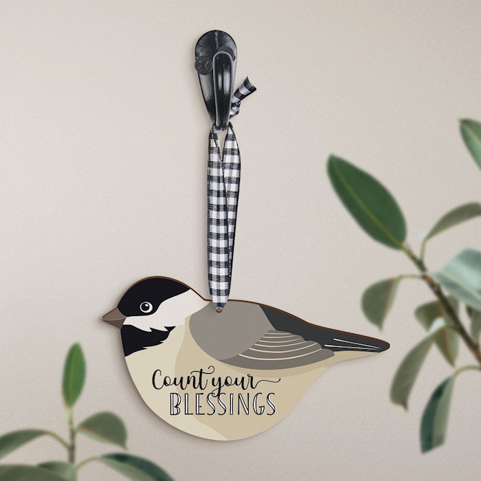 Everyday Ornament-Bird-Count Your Blessings (5.25 x 3)