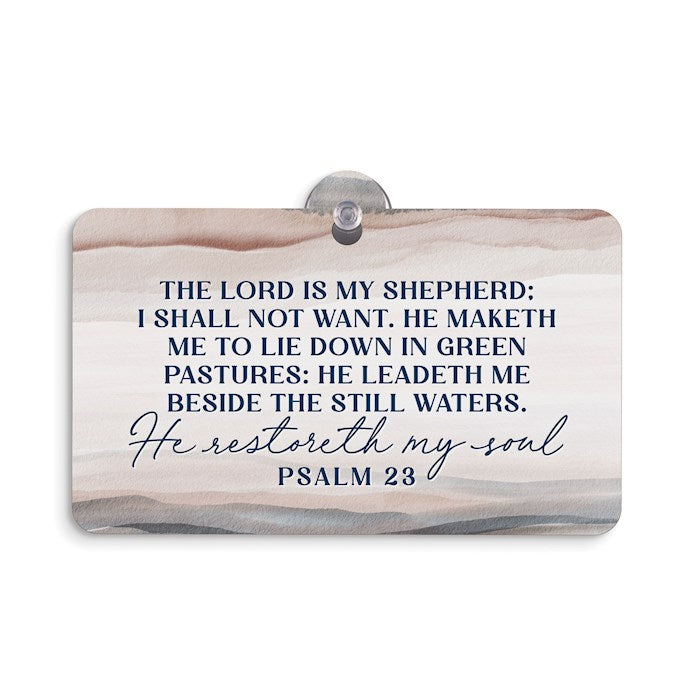 Suction Sign-The Lord Is My Shepherd (5 x 3.5)