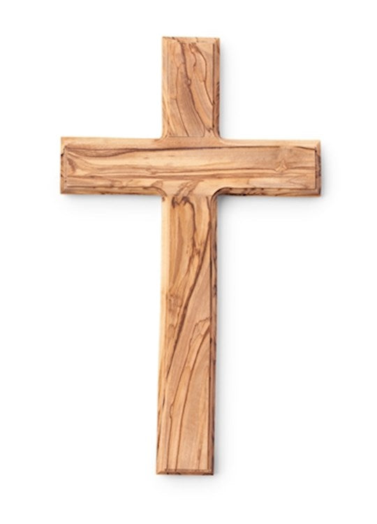 Cross-Olive Wood Plain Cross (9&quot;)