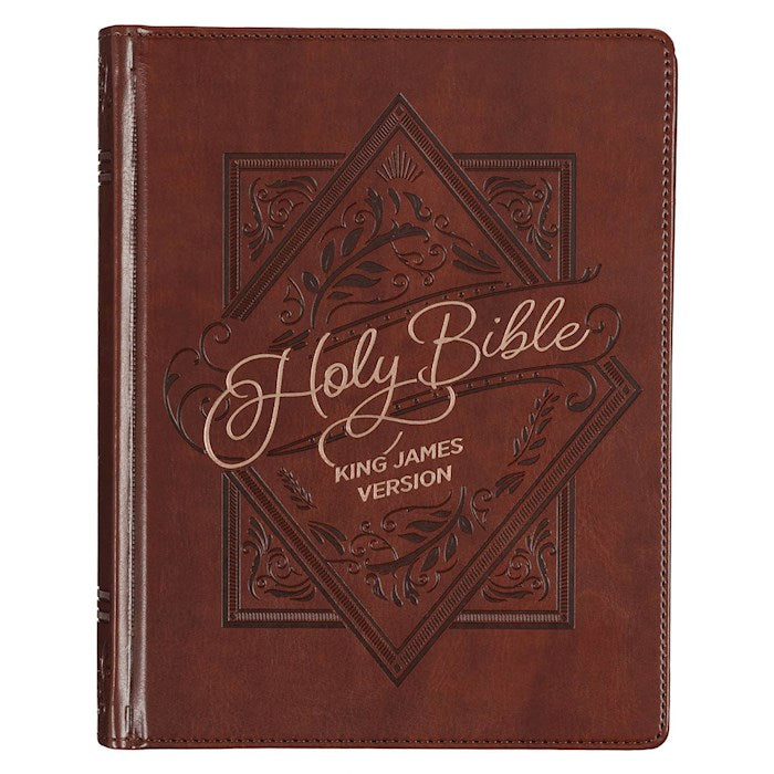 KJV Note-Taking Bible-Saddle Tan Faux Leather Hardcover