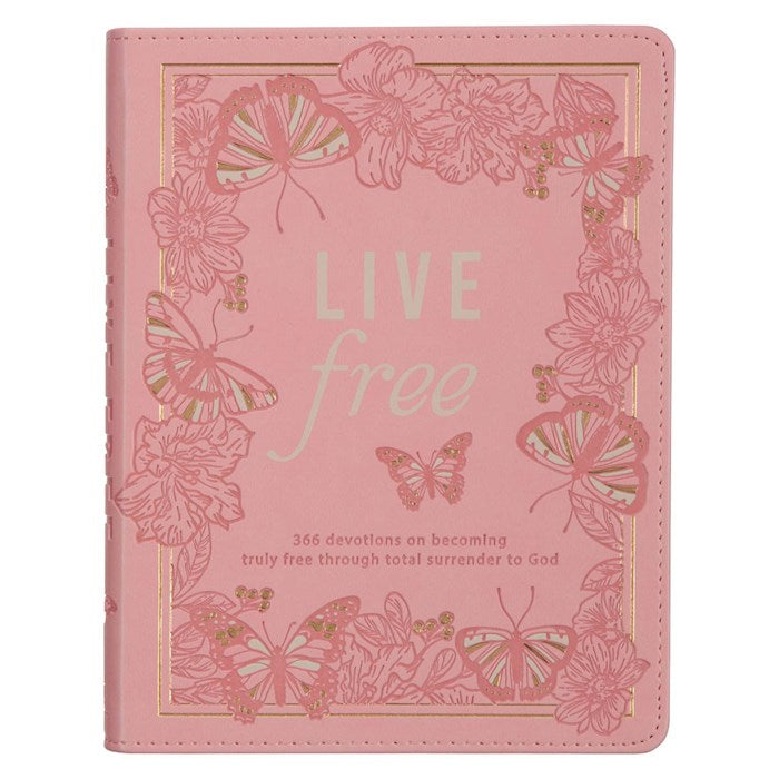 Live Free-Pink Faux Leather