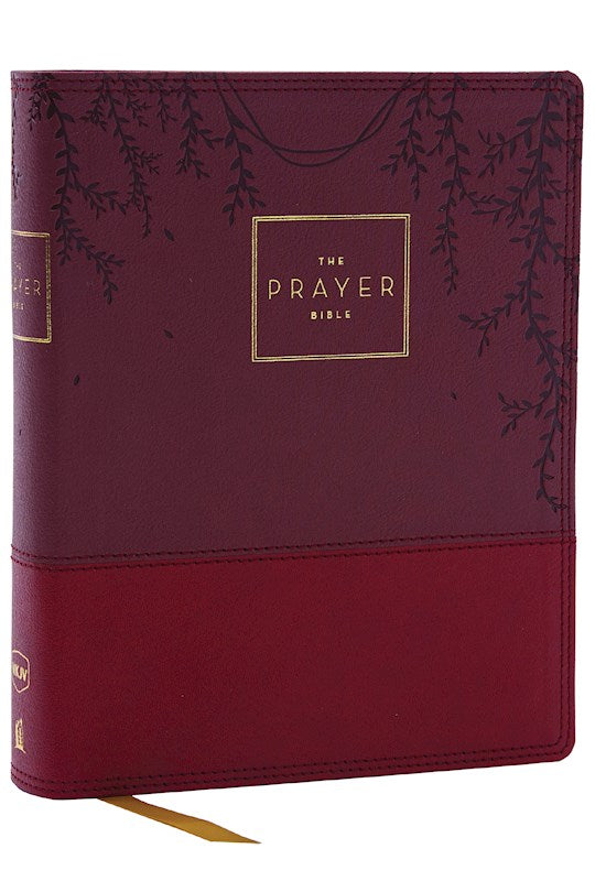 NKJV The Prayer Bible (Comfort Print)-Burgundy Leathersoft