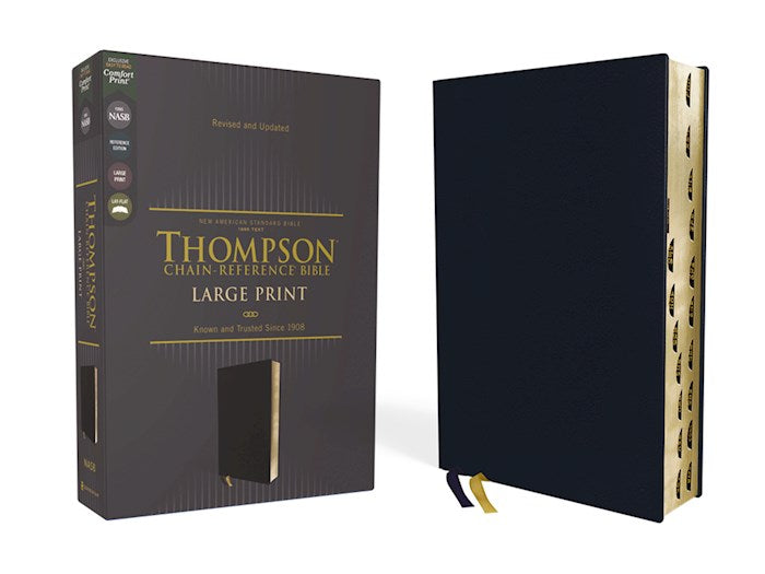 NASB 1995 Thompson Chain-Reference Bible/Large Print (Comfort Print)-Navy Leathersoft Indexed