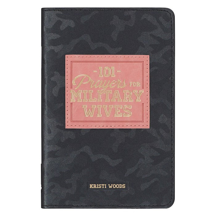 101 Prayers For Military Wives-Gray Faux Leather