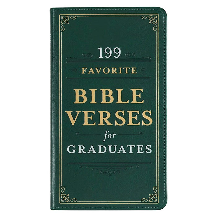 199 Favorite Bible Verses For Graduates-Green Faux Leather
