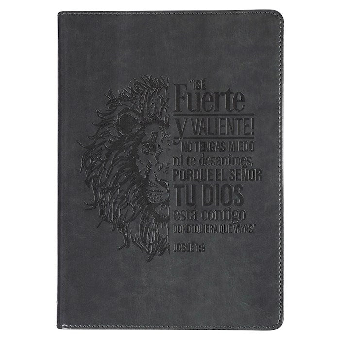 Spanish-Be Strong And Courageous Journal (Joshua 1:9)
