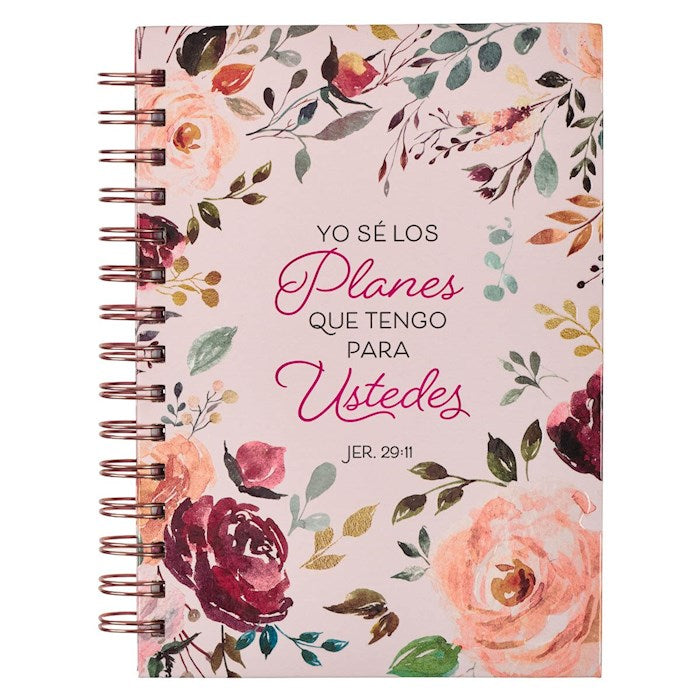Spanish-For I Know The Plans Wirebound Journal (Jeremiah 29:11)