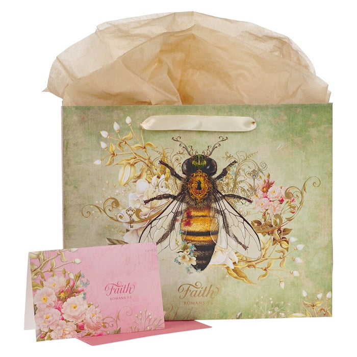 Gift Bag w/Card-Large-Landscape-Faith Rom. 5:1