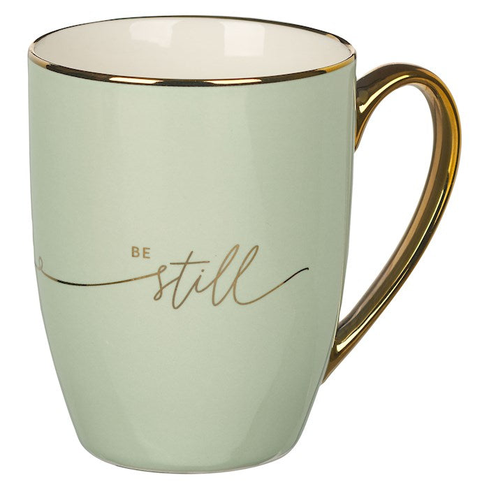 Mug-Be Still &amp; Know-Mint/Cream (MUG986)