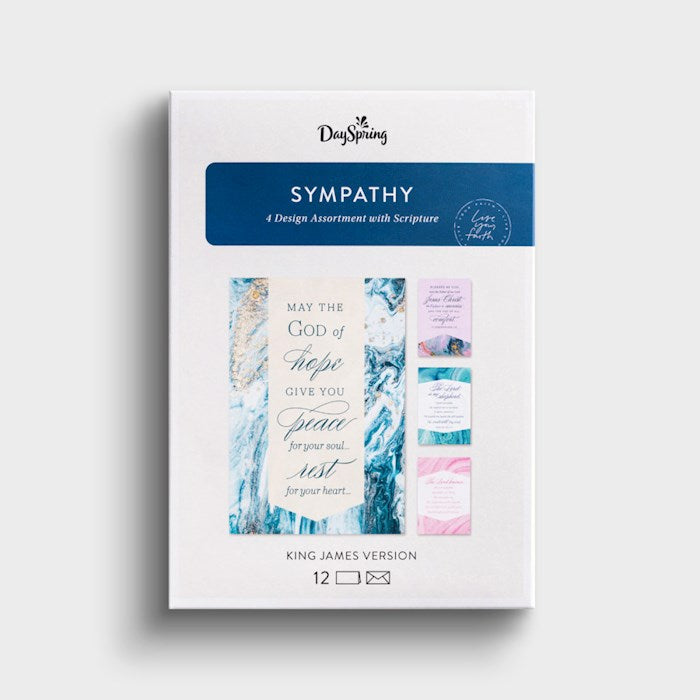 Boxed Card-Sympathy-Marble (Box Of 12)-U0059