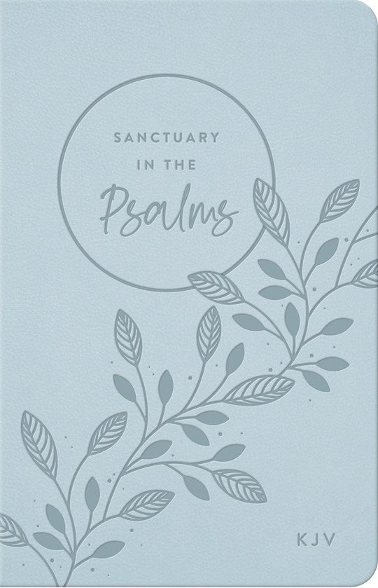 Sanctuary In The Psalms-Blue Faux Leather