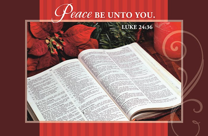 Boxed Card-Christmas-Peace Be Unto You W/Seals (Box Of 18)