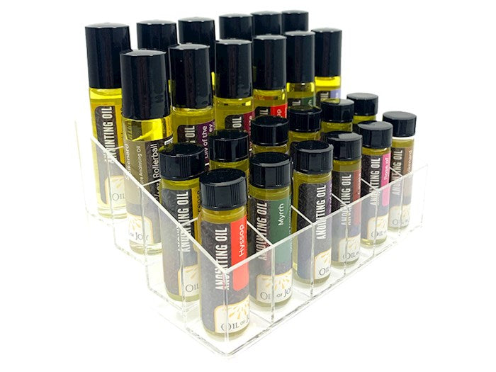 Anointing Oil-Assorted Display-(12)-1/4 OZ &amp; (12)-1/3 Oz (Pack of 24)